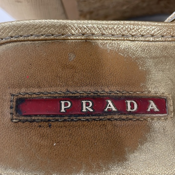 PRADA ESPADRILLE WEDGE SLIDES - Picture 5 of 8